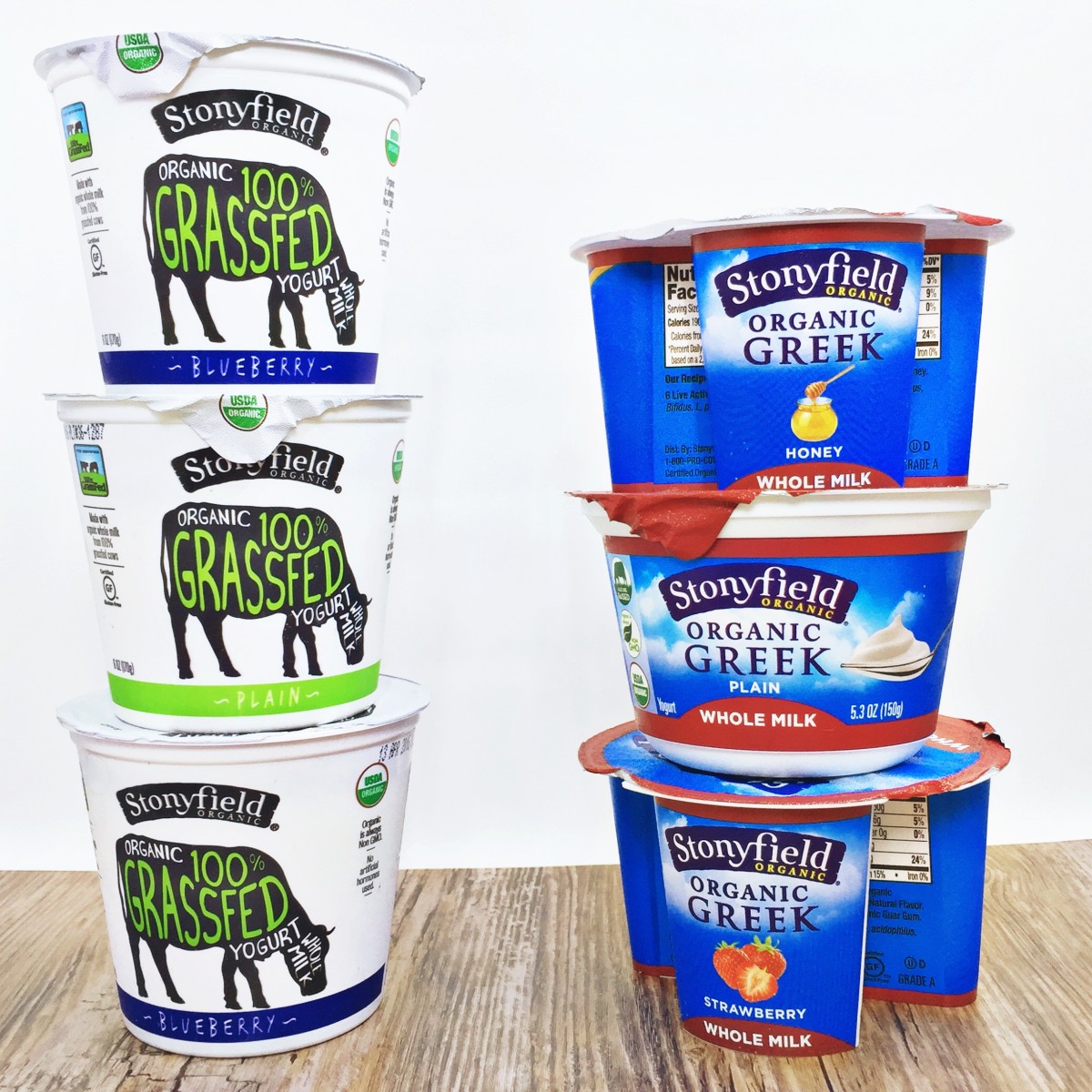 Stonyfield Whole Milk Greek Yogurt and Grassfeed Yogurt Her Heartland Soul