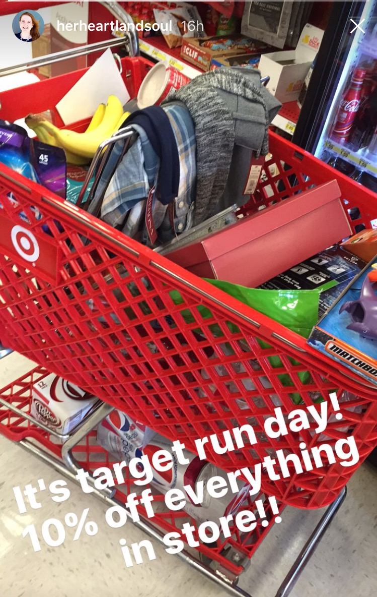 Target Run Day Deals Her Heartland Soul