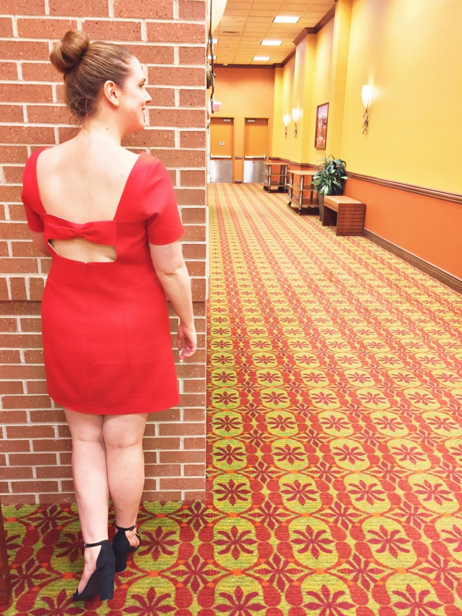 Red Anthropologie Bow Dress Her Heartland Soul