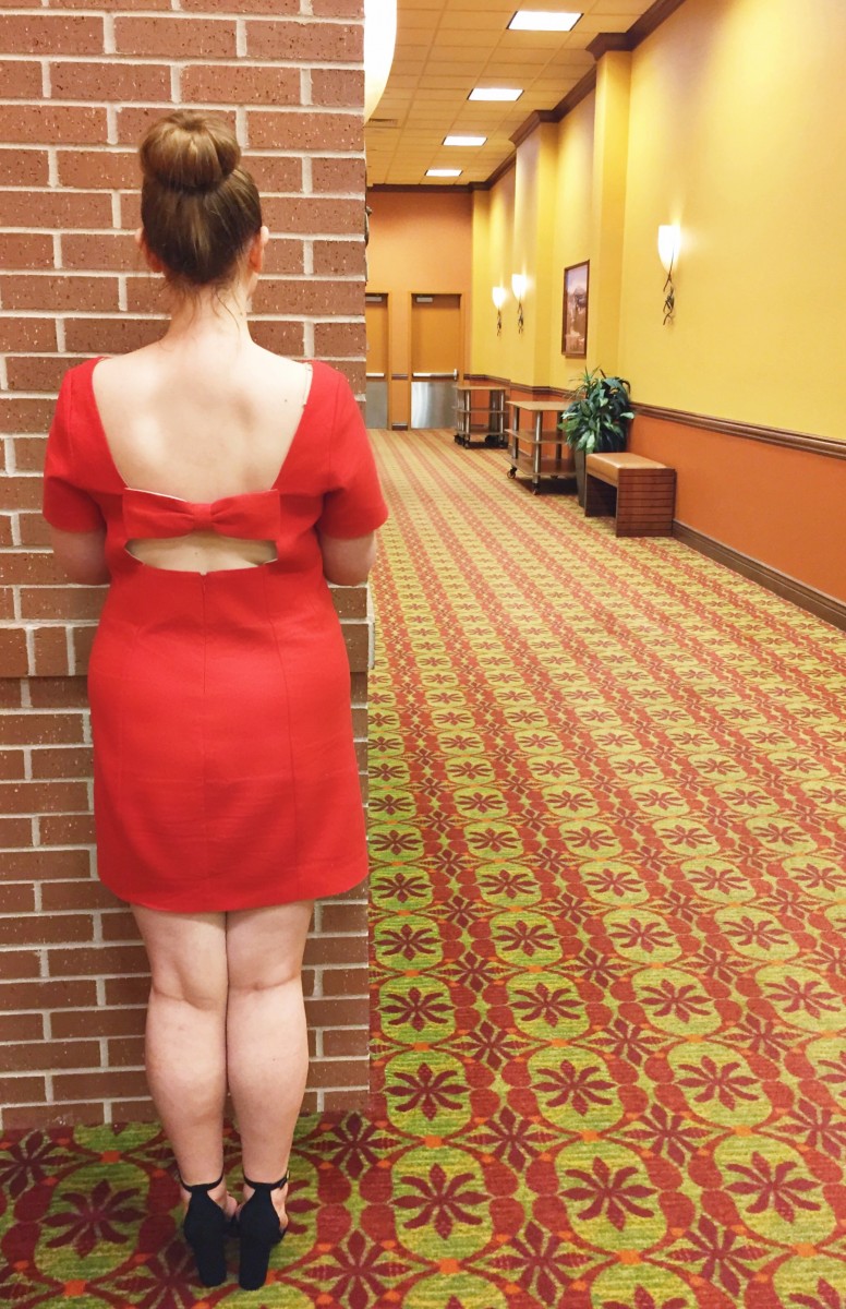 Red Anthropologie Bow Dress Her Heartland Soul