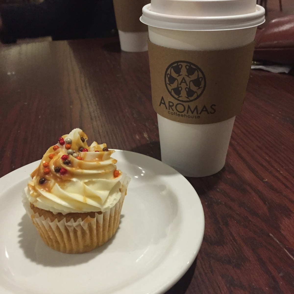 Pumpkin Spice Latte and Pumpkin Cupcake Her Heartland Soul