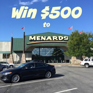 win $500 to Menards her heartland soul